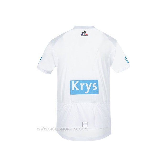 2021 Ropa Ciclismo Tour De France Blanco Mangas Corta y Culotte Corto